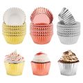 300 pcs Foil Cupcake Liners Muffin Paper Cases Baking Cups & 400 pcs Oil proof paper Cupcake Baking Paper Cups - Photo Color. 