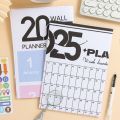 New Paper Planning Wall Calendar Multipurpose 2025 Plan Daily Calendar Memo Pad Hanging Planner Sheet Home Office. 