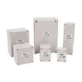 Plastic junction ABS outdoor cable distribution box, sealed power socket waterproof box. 