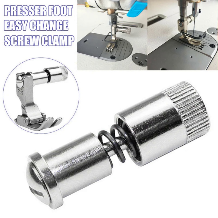 1PCS Presser Foot Easy Change Screw Clamp Sewing Machine Presser Foot Changer Quick Change Sewing Tools For Sewing Machine FU