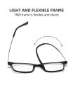 Blue Light Blocking Multifocal Reading Glasses Men Women Ultralight TR90 Titanium Optical Frame Eyeglasses Square Eyewear 1.0-4..