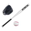 Aluminum Alloy Baseball Bat Set with Baseball Glove and Ball Playing Game Soft Traing Ball Softball for Home Indoor Backyard Kids Teenagers. 