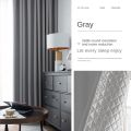 Modern Simple Solid Color 100% Full Shading Bedroom Thickened Windproof Warm Curtains Super Sound Insulation and Noise Reduction. 