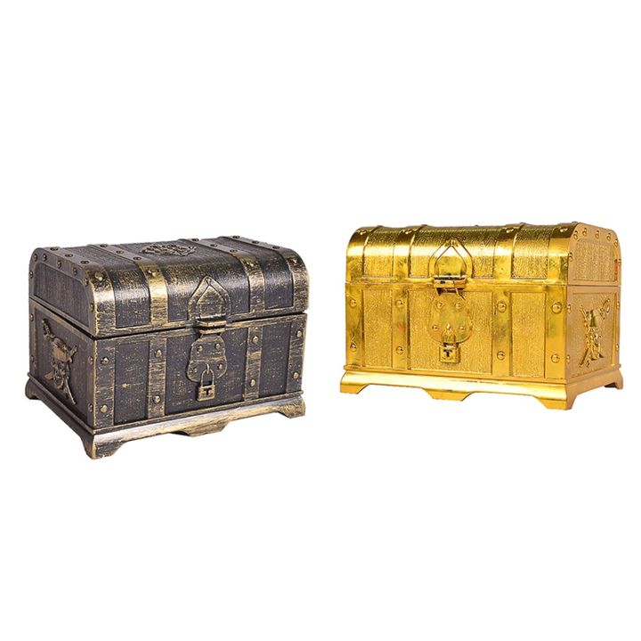 Pirate%20Treasure%20Chest%20Decorative%20Treasure%20Chest%20Keepsake%20Jewelry%20Box%20Plastic%20Toy%20Treasure%20Boxes%20Party%20Decor%20Large%20Size%20Electroplating%20Gold%20-%20Image%205