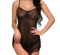 Women's Sleeping Nightgown black. 