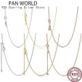 Hot 925 Sterling Silver Fashion Versatile Clavicle Chain Women's Necklace Is Suitable For The Original pan Pendant Jewelry. 