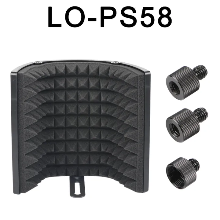 Mini%203%20Panels%20Acoustics%20Microphone%20Isolation%20Shield%20Foam%20Wind%20Screen%20with%20Stand%20Plastic%20Portable%20Windscreen%20for%20Studio%20LO-PS58%20-%20Image%207