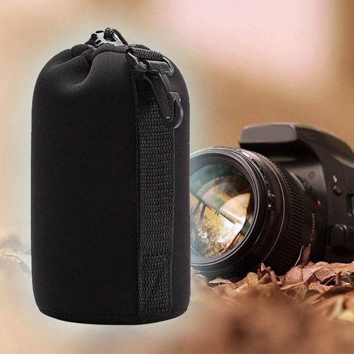 Waterproof%20Soft%20Neoprene%20Camera%20Lens%20Pouch%20Bag%20Black%20Drawstring%20Protector%20Case%20Professional%20safety%20design%20-%20Image%203