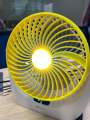 Lithium rechargeable mini table fan with LED light -1880. 