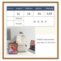 Japanese casual backpack Travel Bag School Bag simple solid color backpack Backpack School Bag for Men Women.