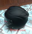 Yohe Matt Black Halfface Helmet For Riding Bike 882-B. 