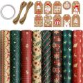 8 Sheets Gift Wrapping Paper,for Christmas Birthday Party Wrapping Paper Gift Wrap Papers,Present Gift Wrapping Paper. 