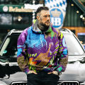 Spring, Autumn and Winter Men's Hoodie Hop Graffiti Art Stitching 3D Street Funny Clothes. 