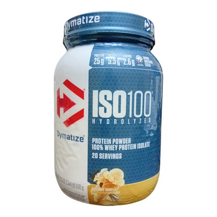 Dymatize ISO 100 Gourmet Vanilla Protein Powder – 1.43 lb/650g