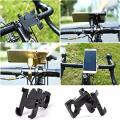 Metal Bike Mobile Holder For mobile phone bracket motorcycle bicycle takeaway rider -Black.