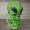 alien latex mask hood halloween horror funny holiday dress up cosplay escape room.