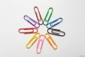 Paper clip colorful 200pcs (Pack of Four). 