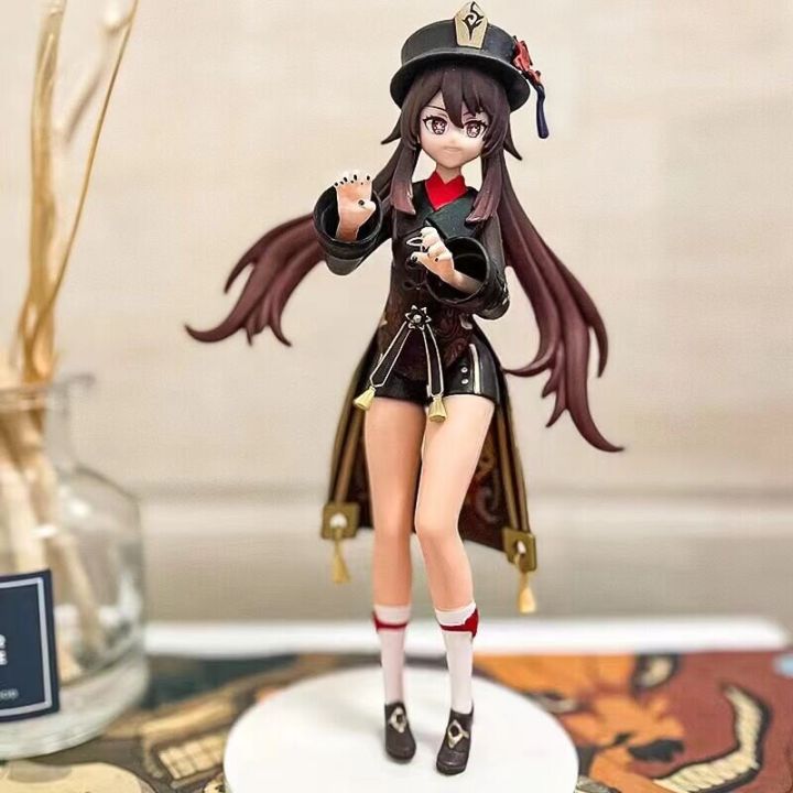 20cm Anime Genshin Impact Figure Hu Tao PVC Action Figure Toys Collectible Model Toys Christmas Gifts for Children
