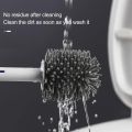 Round and Flat Toilet Cleaning Brush with Stand.