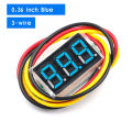 LED Display Mini 0.36 Inch Digital Voltmeter DC 0V-100V Three Lines 3 digit Voltage Panel.