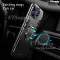 Ring Phone Case Realme Note 50 Armor Adsorb Anti-Fall Kickstand Shockproof Full Back Cover Housing for Realme Note 50 Case.
