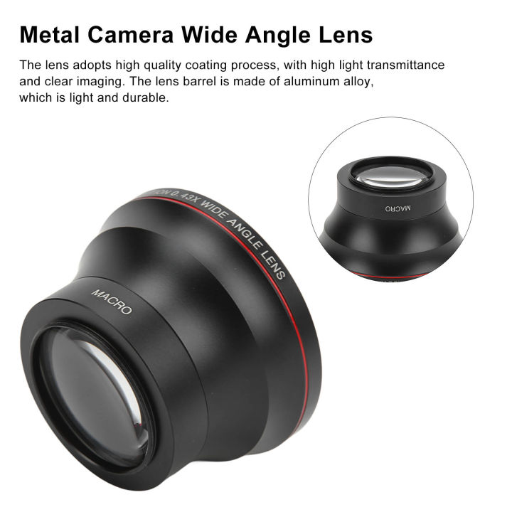 49mm%20Wide%20Angle%20Camera%20Lens%200.43X%20HD%20Professional%20Wide%20Angle%20Lens%20With%20Macro%20NEW%20-%20Image%203