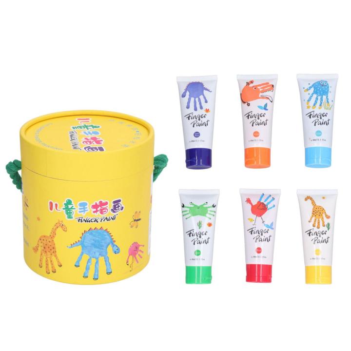 Finger Painting Kit, Finger Paint Washable 6pcs Portable for Kids Gifts