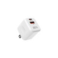 TETON 20W 2-Port GaN Charger, USB C Wall Charger for Samsung Galaxy S24/S23, iPhone 17/16/15/14/13. 