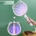 New Mosquito Killer Lamp USB Rechargeable Electric Foldable Mosquito Killer Racket Fly Swatter 3000V Repellent Lamp. 