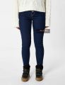 Ladies High waisted skinny jeans blue. 