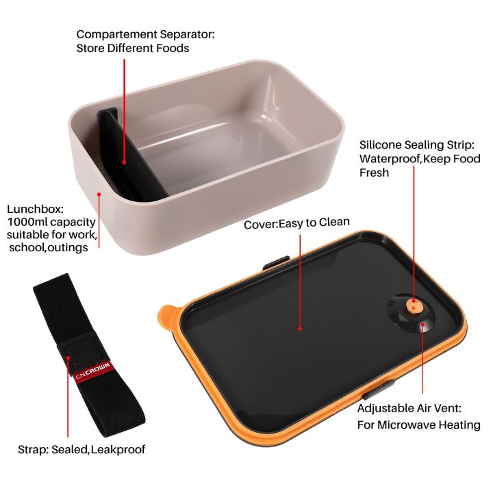 Lunch%20Box%201000ML%20with%202%20Compartments,%20Eco%20Friendly%20BPA%20Free%20Bento%20Box,%20Hermetic%20Food%20Box,%20Microwave%20&%20Dishwasher%20Safe%20(Orange)%20-%20Image%202