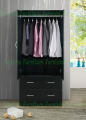 Modern 2 Door Almirah With Cloth 2 Storage Drawer & Hanger Storage Cabinet and Cloth storage Shelf for your Sweet Home or Office Use 72x24".