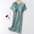 Modal Maternity Clothes Breastfeeding Nightgowns Nursing Sleepwear Hospital Loose Fitting Feeding Pajamas Pregnancy Dress. 