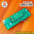 PD20W QC 3.0 fast charging board 220V to 5v 9v 12v dual USB Type C port SMPS Adapter. 