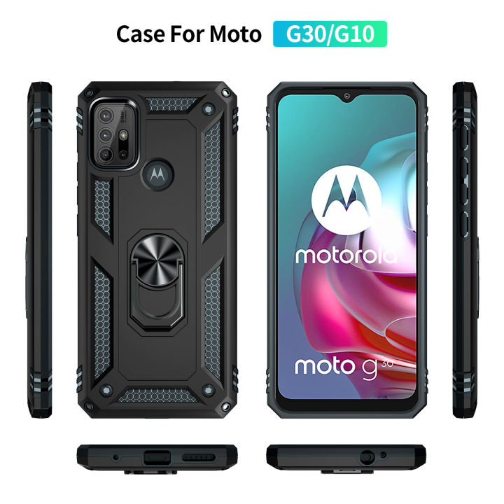 Vantime%20for%20Motorola%20Moto%20G30%20Hard%20Case%20Hybrid%20Cover%20Stand%20Holder%20Casing%20-%20Image%206