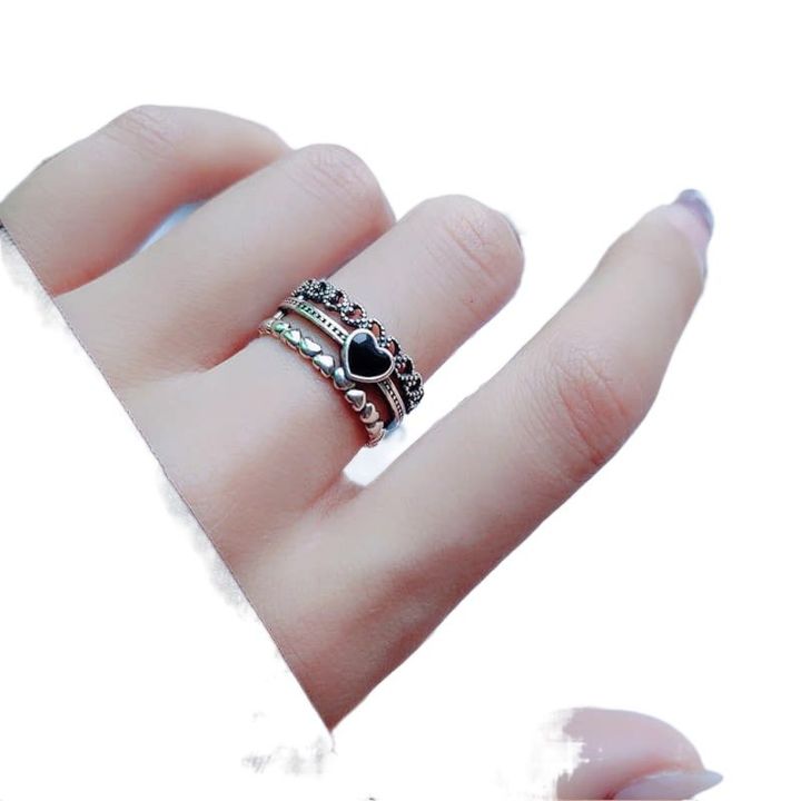 Trendy%20Black%20Love%20Adjustable%20Rings%20For%20Woman%20-%20Image%202