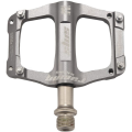 Shanmashi 3 Bearing Aluminum Alloy Ultralight Pedals Mountain Bike Pedals Flat Pedals Outdoor Sports Bike Parts Titanium Color.