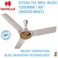 Havells Stealth Air Neo BLDC 1200mm / 48" Ceiling Fan (Silver Ash) | Made in India. 