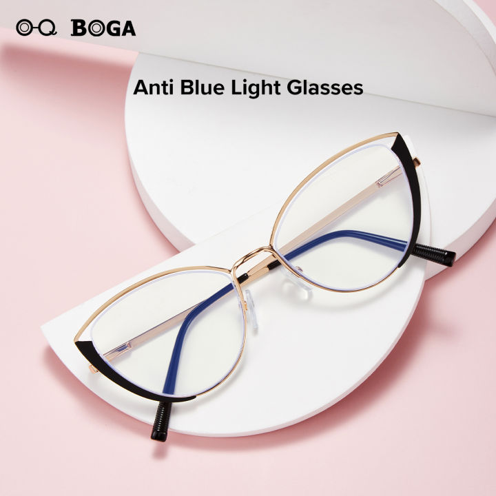 OQ%20BOGA%206%20Colors%20Unisex%20Anti%20Blue%20Light%20Screen%20Radiation%20Computer%20Glasses%20Women%20Men%20Eye%20Protection%20Fashion%20Metal%20Cat%20Eye%20Frame%20Eyewear%20-%20Image%202