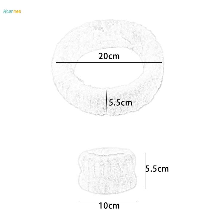Face%20Wash%20Headband%20Wristband%20Set%20SPA%20Headband%20Makeup%20Headband%20Facial%20Wrist%20Cuffs%20for%20Shower%20,%20Gray%20-%20Image%209