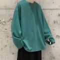 New Long Sleeve t shirt for Men Autumn Fashion Cotton Solid Color t-shirts Cozy Streetwear Men's t-shirt 5XL Baggy Korean Trendy. 