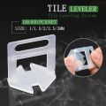 200-800Pcs Tile Leveling System for Tile Laying 1/1.5/2/2.5/3MM Construction Tools Tile Leveler Spacers Clips Floor Tiles levels. 