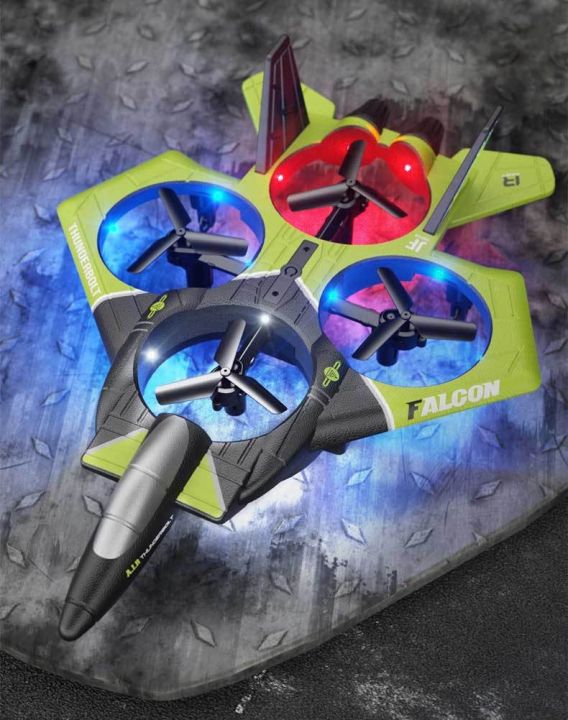 Remote%20Control%20Aircraft%20Four-Axis%20Drop-Resistant%20Remote%20Control%20Drone%20Colorful%20Lights%20Children's%20Remote%20Control%20Gliding%20Fighter%20Toy%20-%20Image%202