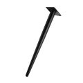 Furniture Cabinet Legs Metal Table Vanity Support Feet Black Tapered Stainless Steel. 
