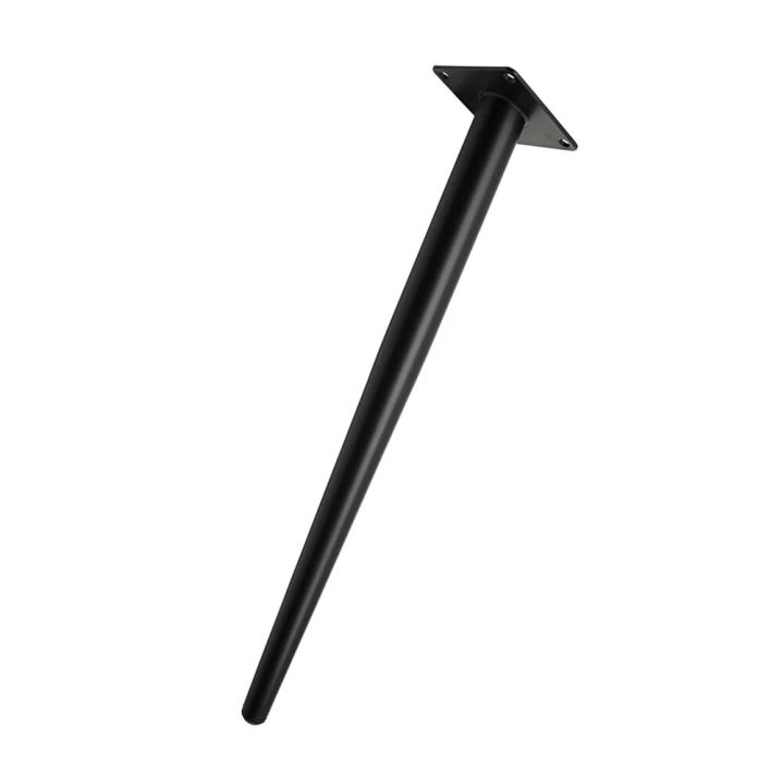 Furniture Cabinet Legs Metal Table Vanity Support Feet Black Tapered Stainless Steel