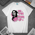 Summer T-shirt Horror movie Men and Women Cartoon Funny Graphic Aesthetic Tees Summer Gothic Short-sleeved Design Tops.