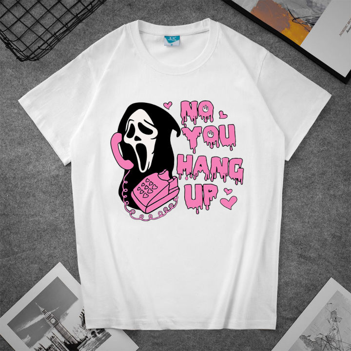 Summer T-shirt Horror movie Men and Women Cartoon Funny Graphic Aesthetic Tees Summer Gothic Short-sleeved Design Tops
