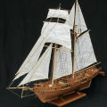 1:100 Halcon Wooden Sailing Boat Model DIY Kit Ship Assembly Decoration Gift.