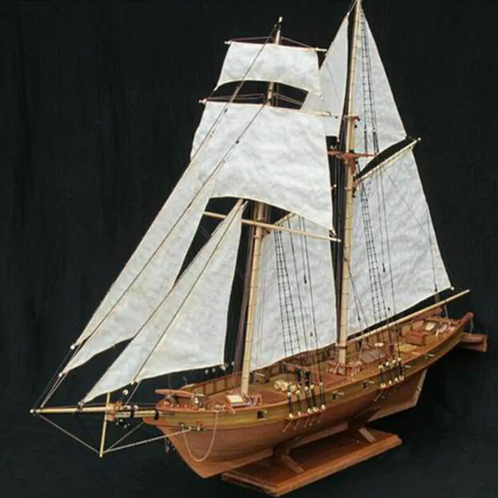 1:100%20Halcon%20Wooden%20Sailing%20Boat%20Model%20DIY%20Kit%20Ship%20Assembly%20Decoration%20Gift%20-%20Image%209