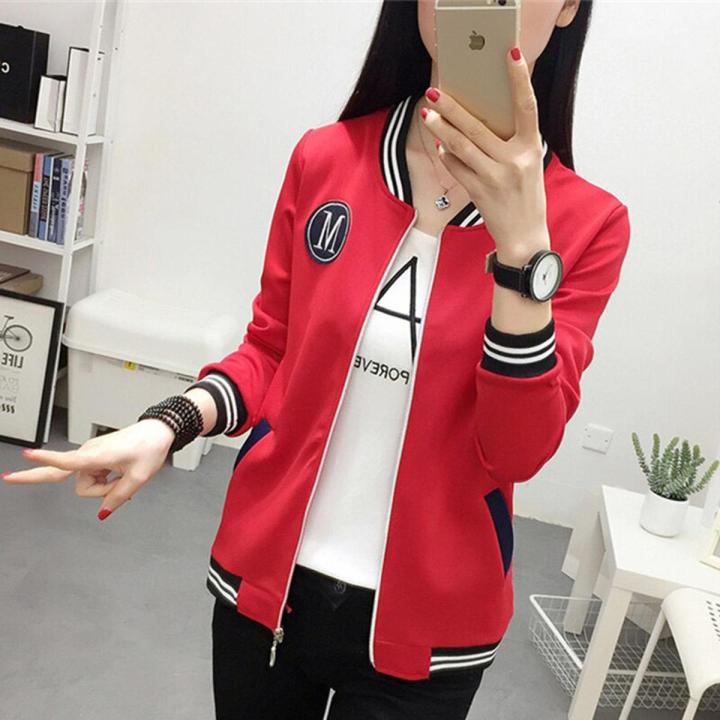 Women Fashion - Red Cotton Long Sleeve Ladies Winter Jacket